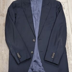 40R Men's SUITSUPPLY Wool Lazio Blazer Slim Fit Vitale Barberis Blue Sport Coat